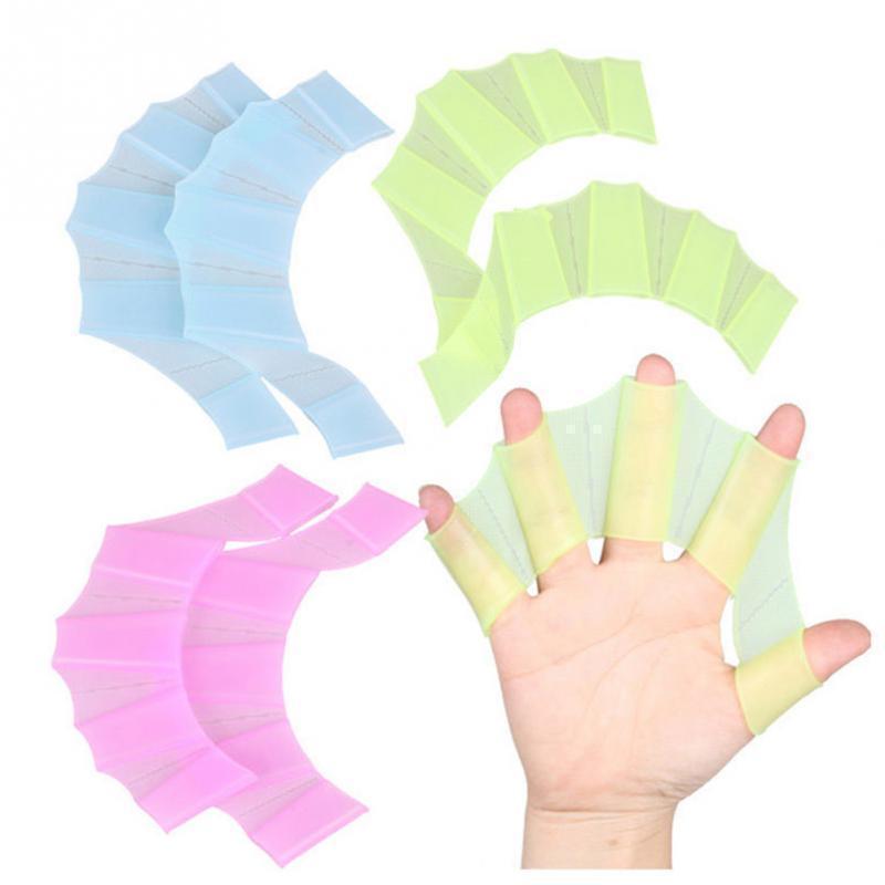 Silicone Webbed Swim Training Hand Paddles