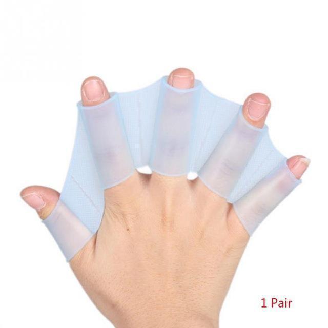 Silicone Webbed Swim Training Hand Paddles