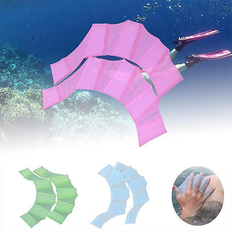 Silicone Webbed Swim Training Hand Paddles