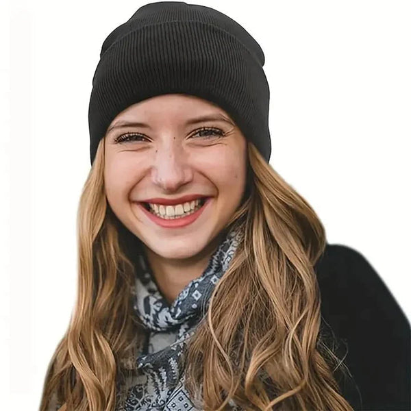 Silk Lined Winter Beanie Wool Hair Friendly Hat