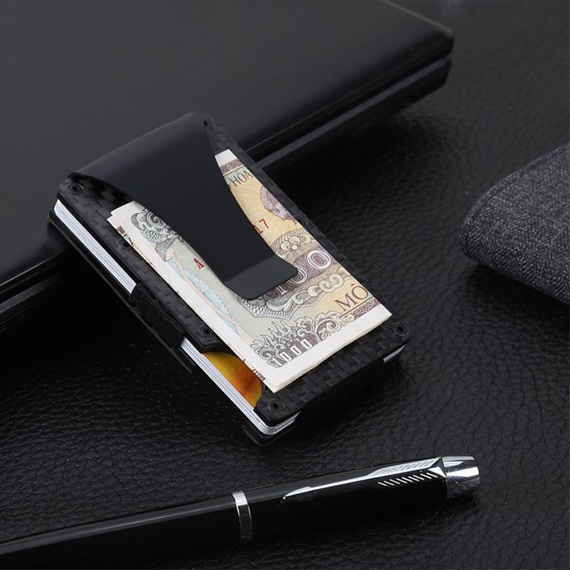 Slim Carbon Fiber RFID Card Wallet