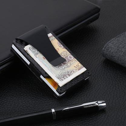 Slim Carbon Fiber RFID Card Wallet