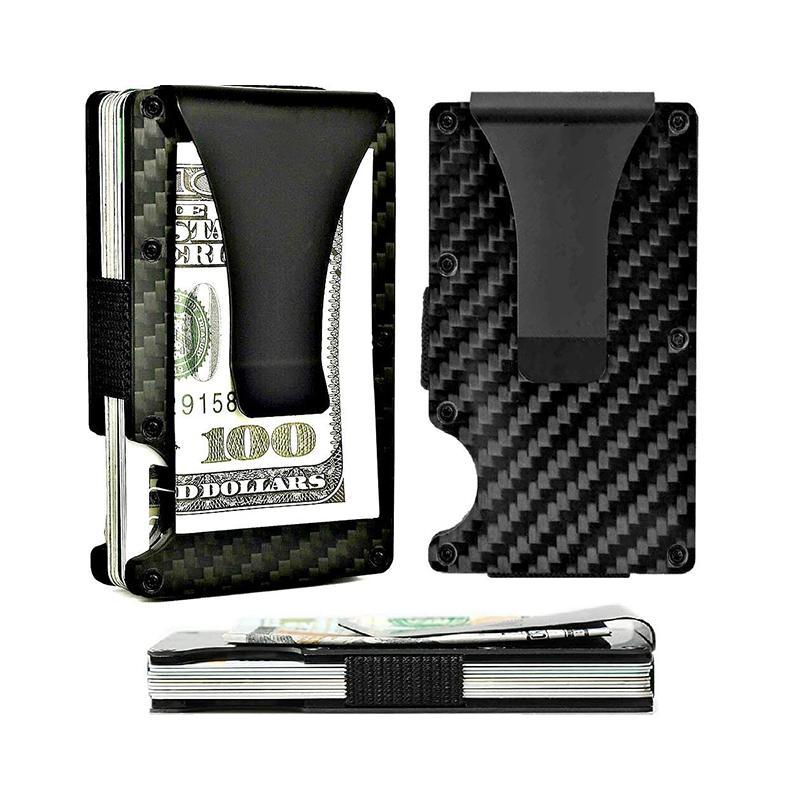 Slim Carbon Fiber RFID Card Wallet