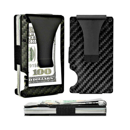 Slim Carbon Fiber RFID Card Wallet