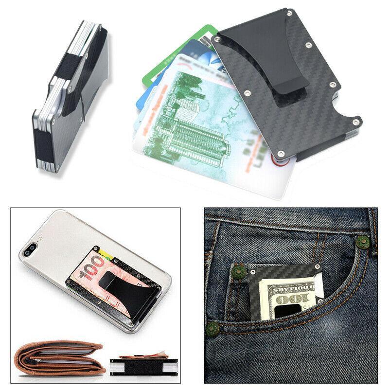 Slim Carbon Fiber RFID Card Wallet