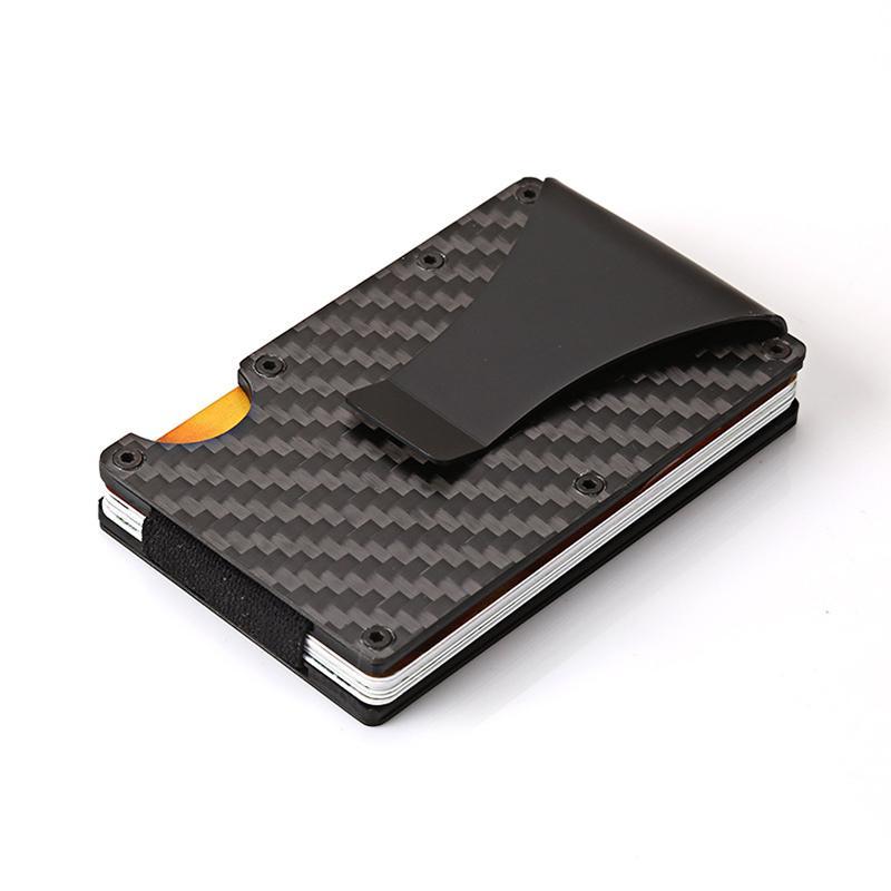 Slim Carbon Fiber RFID Card Wallet