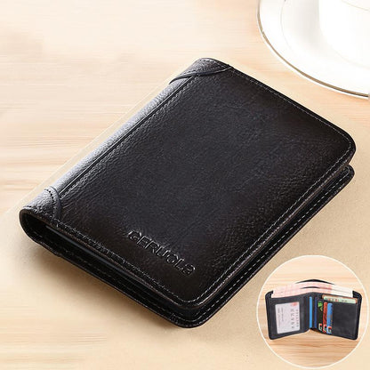 Slim RFID Blocking Bifold Wallet for Men with Card Slots
