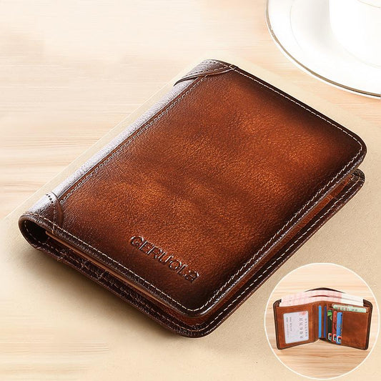 Slim RFID Blocking Bifold Wallet for Men with Card Slots
