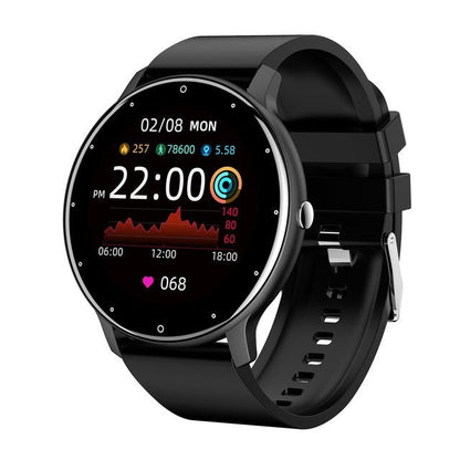 Slim Smartwatch with Fitness Tracking and Full Touchscreen