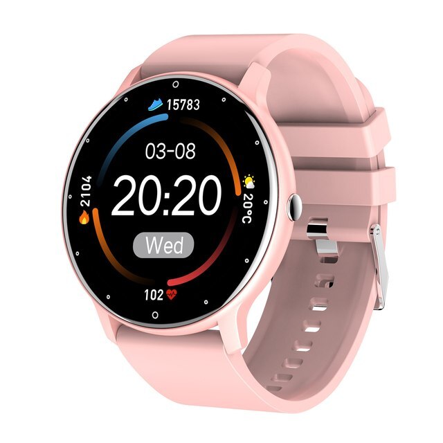 Slim Smartwatch with Fitness Tracking and Full Touchscreen