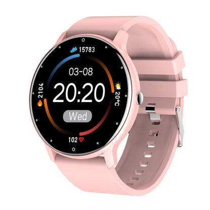 Slim Smartwatch with Fitness Tracking and Full Touchscreen