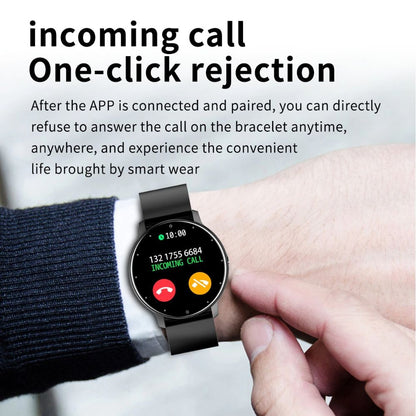 Slim Smartwatch with Fitness Tracking and Full Touchscreen