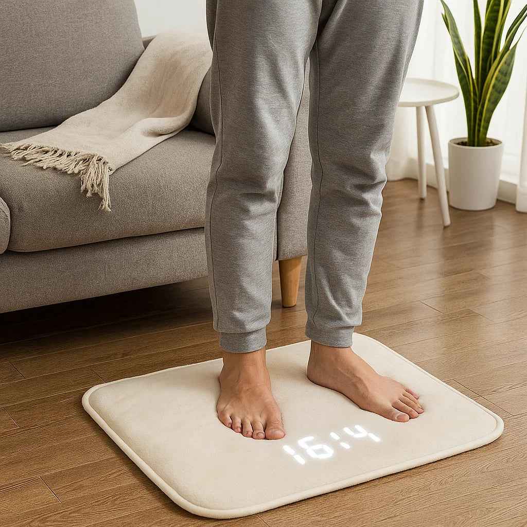 Smart Alarm Clock Floor Mat for Bedroom Wake Up Routine