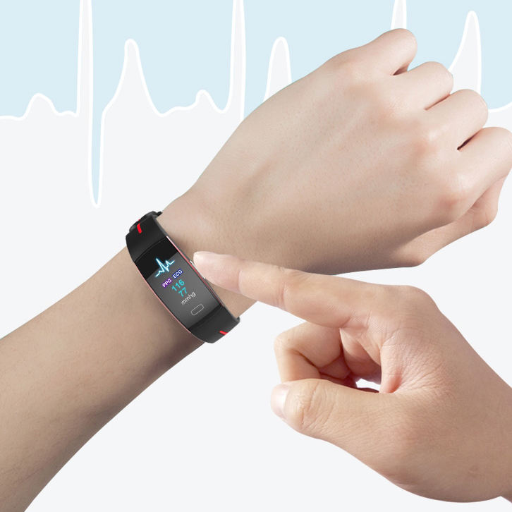 Smart Blood Pressure and Heart Rate Monitor Watch