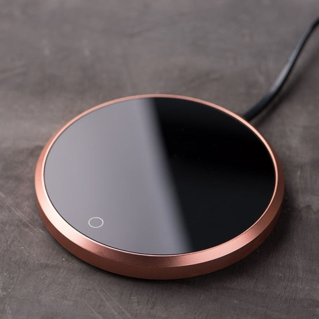 Smart Ceramic Mug Warmer Coaster with Temperature Control for Hot Drinks