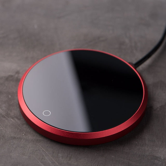Smart Ceramic Mug Warmer Coaster with Temperature Control for Hot Drinks