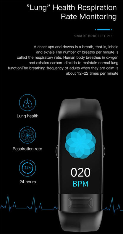 Smart Fitness Tracker Bracelet with Sleep and Activity Monitoring