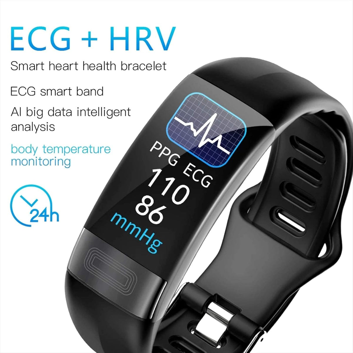 Smart Health Bracelet with ECG Heart Rate Sleep Tracker