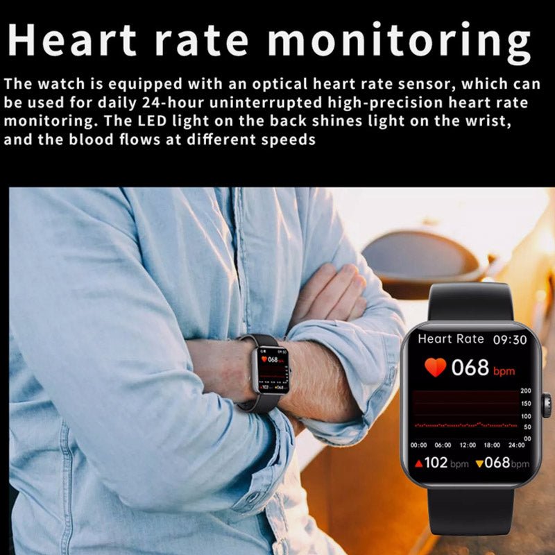 Smart Health Watch with Blood Glucose Wellness Tracking