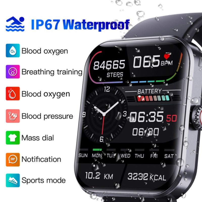 Smart Health Watch with Blood Glucose Wellness Tracking