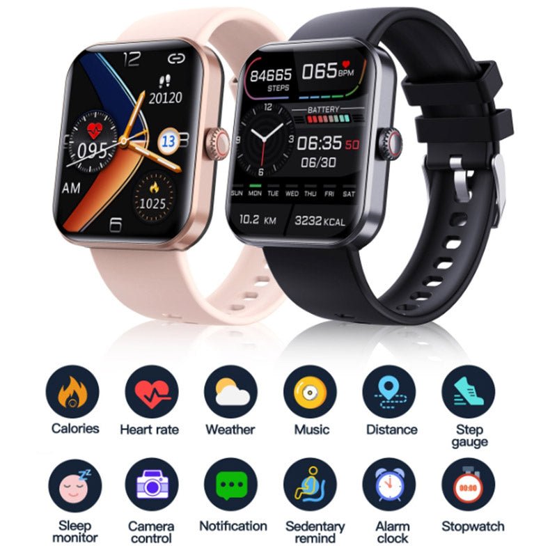 Smart Health Watch with Blood Glucose Wellness Tracking