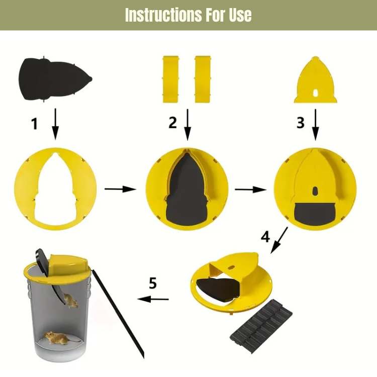 Smart Mouse Trap Automatic Multiple Capture Rodent Control