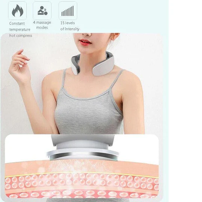 Smart Neck and Shoulder Massager with 6 Massage Heads