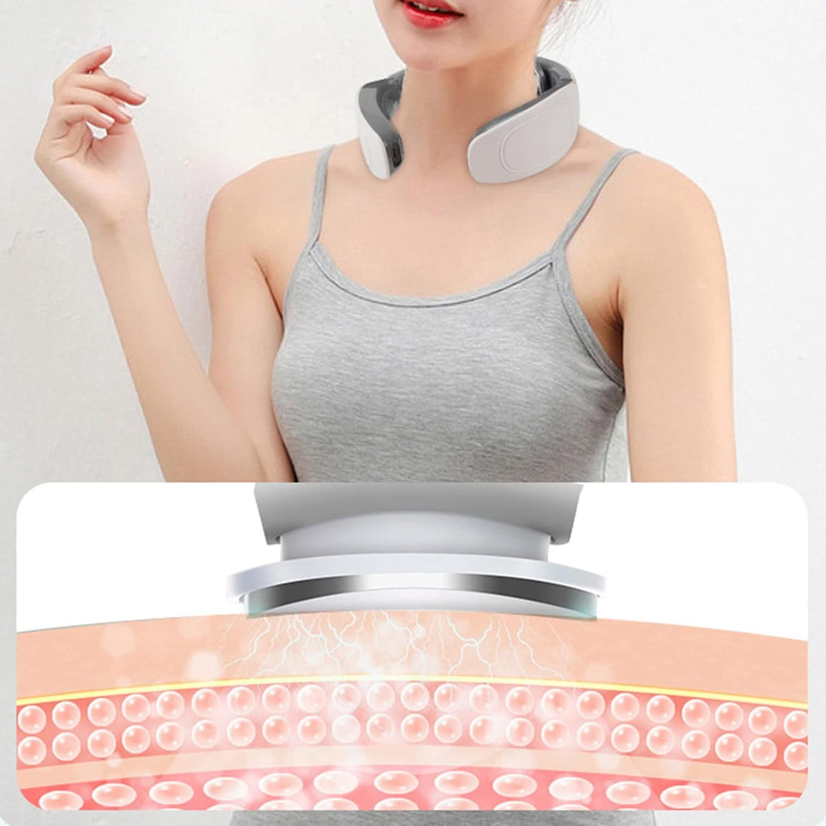 Smart Neck and Shoulder Massager with 6 Massage Heads