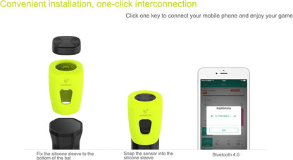 Smart Tennis Racket Motion Sensor Bluetooth Swing Tracker