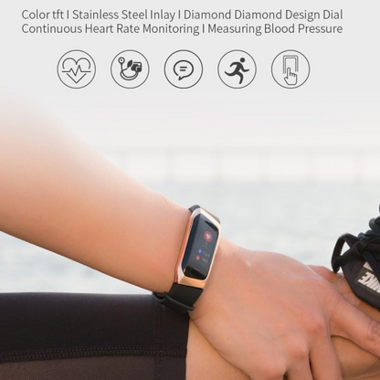 Smart Watch with Heart Rate Blood Pressure and Activity Tracking