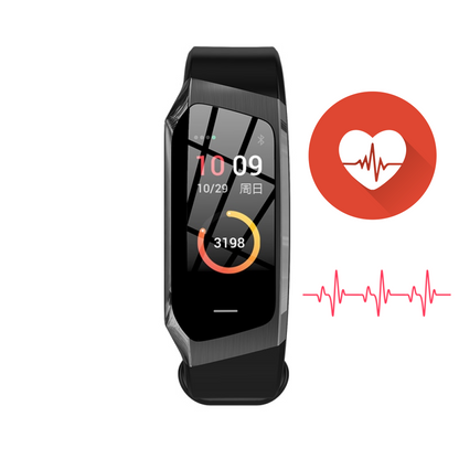 Smart Watch with Heart Rate Blood Pressure and Activity Tracking