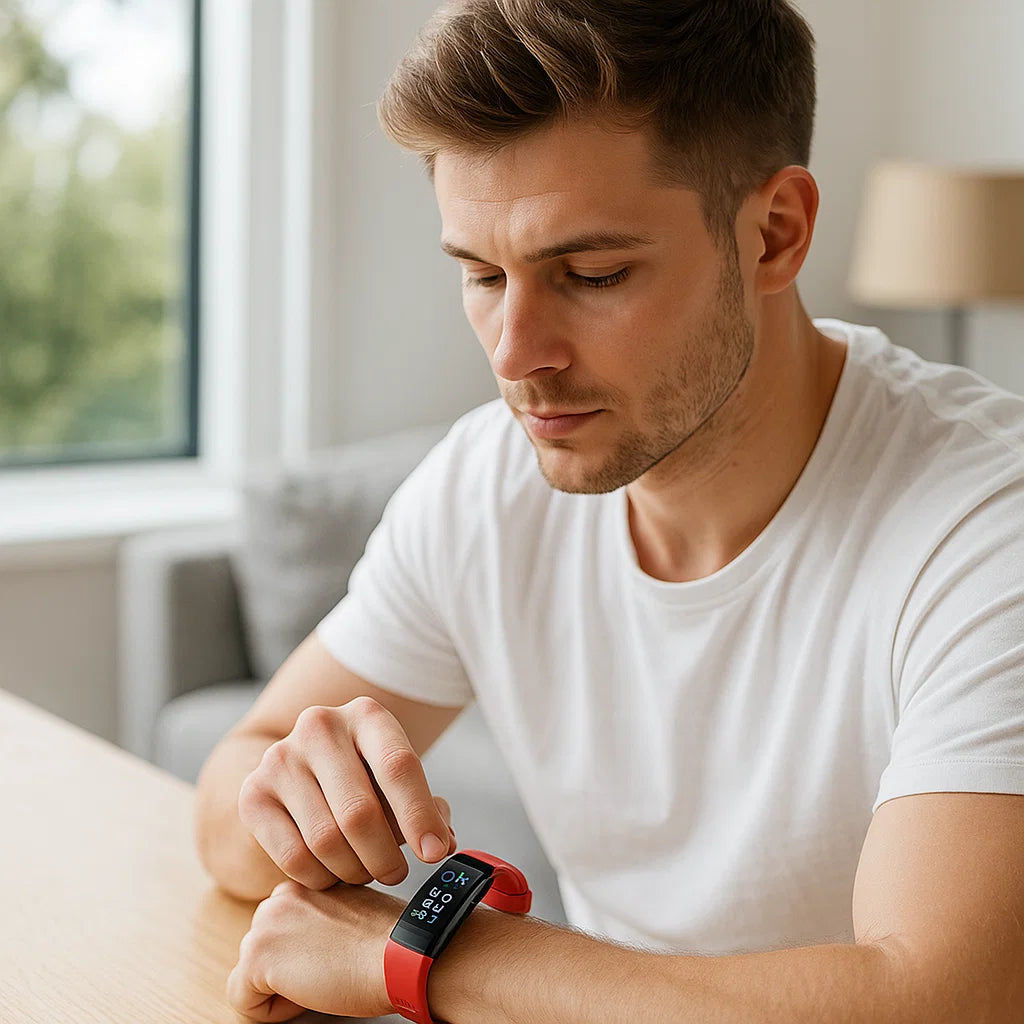 Smartwatch with ECG Heart Rate Blood Pressure and Sleep Tracking