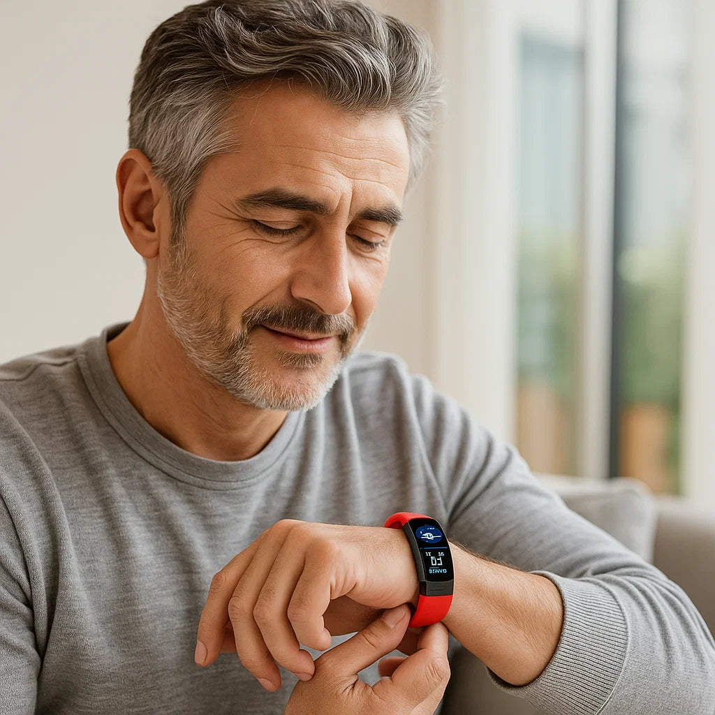Smartwatch with ECG Heart Rate Blood Pressure and Sleep Tracking