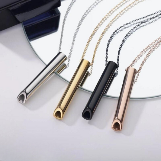 Smoking Cessation Breathing Necklace for Deep Breathing Support