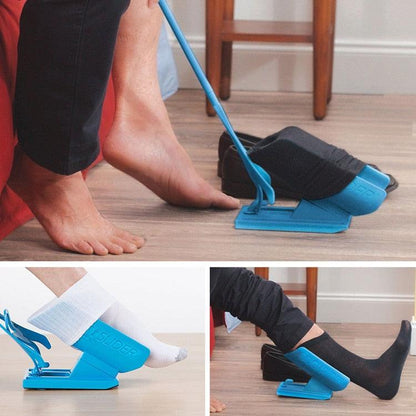 Sock Aid Dressing Device with Long Handles for Easy Sock Wearing