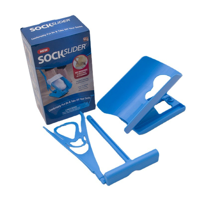 Sock Aid Dressing Device with Long Handles for Easy Sock Wearing