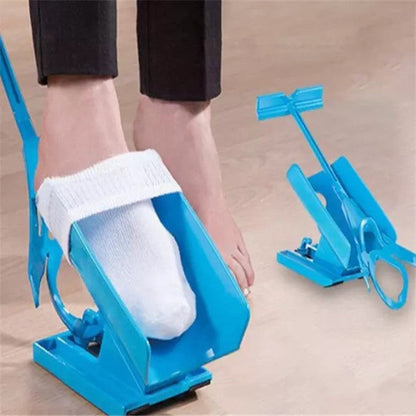 Sock Aid Dressing Device with Long Handles for Easy Sock Wearing
