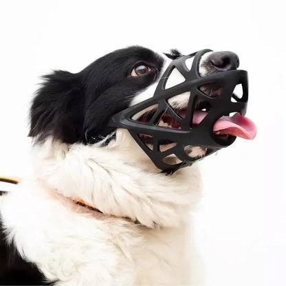 Soft Breathable Dog Muzzle Anti Bite Bark Control Adjustable Lightweight Safety Training Pet Mouth Cover