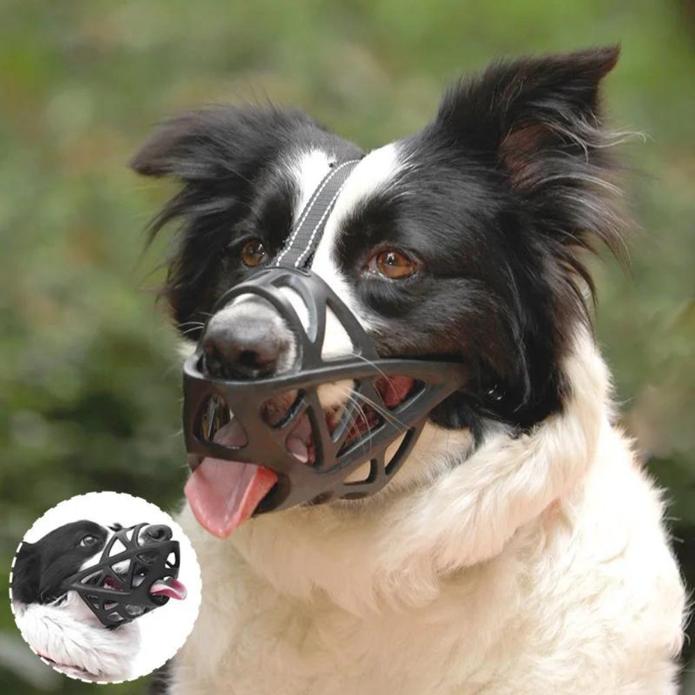Soft Breathable Dog Muzzle Anti Bite Bark Control Adjustable Lightweight Safety Training Pet Mouth Cover