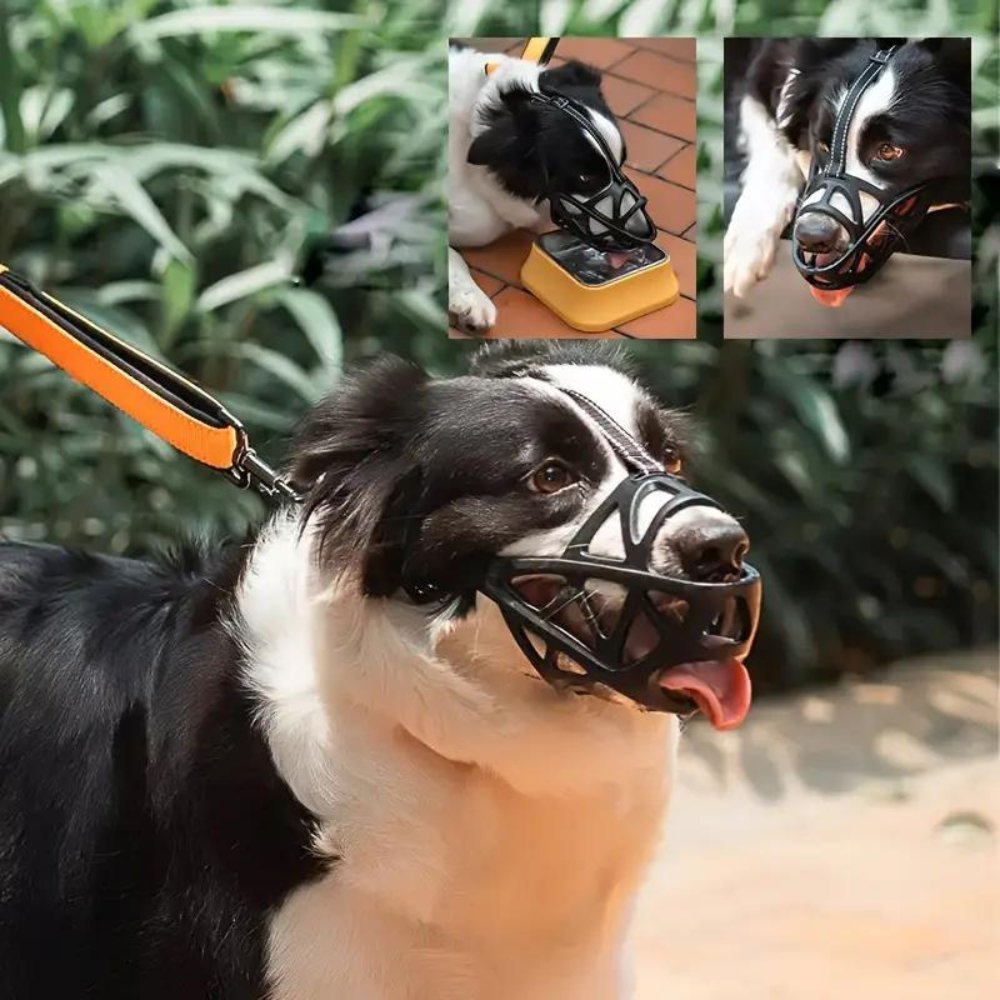 Soft Breathable Dog Muzzle Anti Bite Bark Control Adjustable Lightweight Safety Training Pet Mouth Cover
