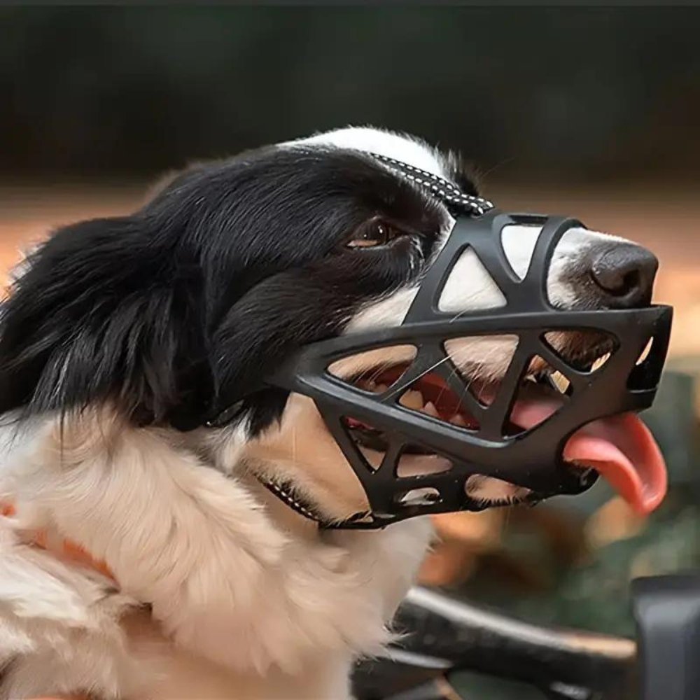 Soft Breathable Dog Muzzle Anti Bite Bark Control Adjustable Lightweight Safety Training Pet Mouth Cover