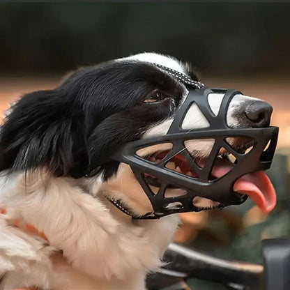 Soft Breathable Dog Muzzle Anti Bite Bark Control Adjustable Lightweight Safety Training Pet Mouth Cover
