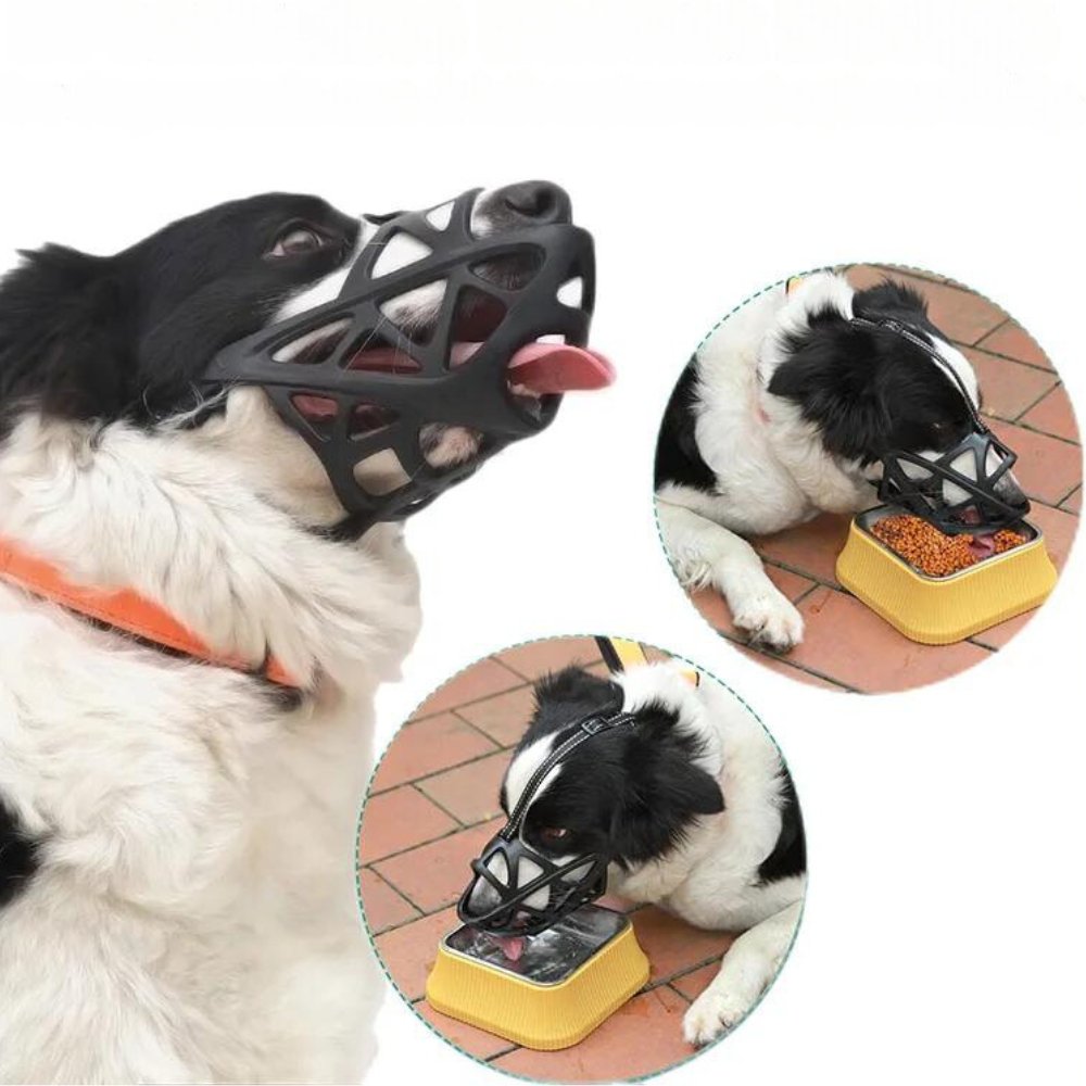 Soft Breathable Dog Muzzle Anti Bite Bark Control Adjustable Lightweight Safety Training Pet Mouth Cover