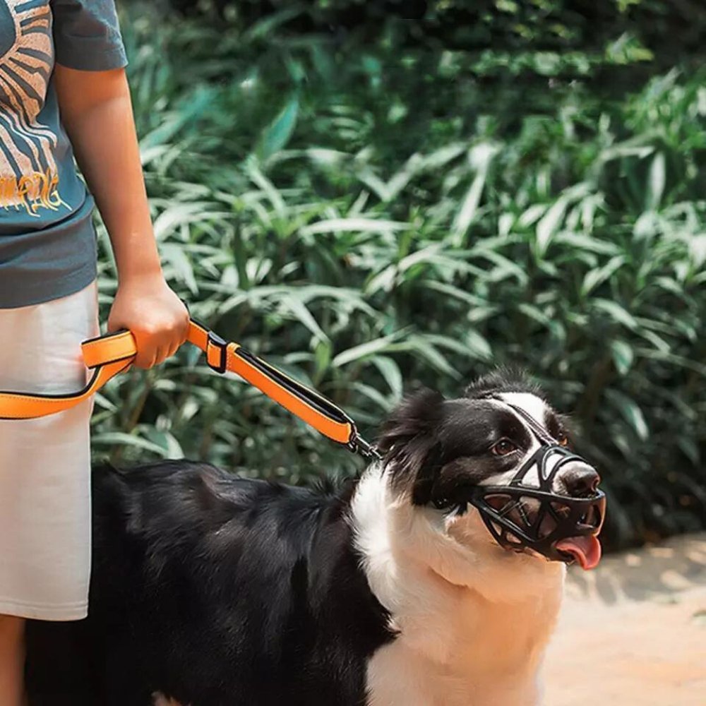 Soft Breathable Dog Muzzle Anti Bite Bark Control Adjustable Lightweight Safety Training Pet Mouth Cover