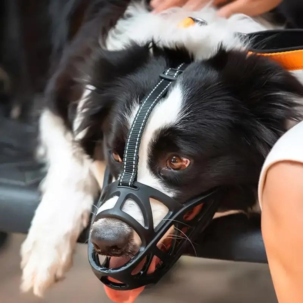 Soft Breathable Dog Muzzle Anti Bite Bark Control Adjustable Lightweight Safety Training Pet Mouth Cover