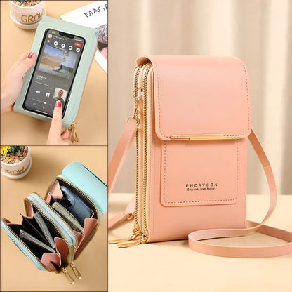 Soft Leather Crossbody Shoulder Bag RFID Blocking Water Resistant