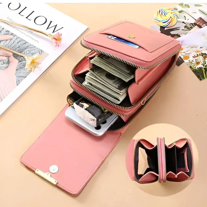 Soft Leather Crossbody Shoulder Bag RFID Blocking Water Resistant