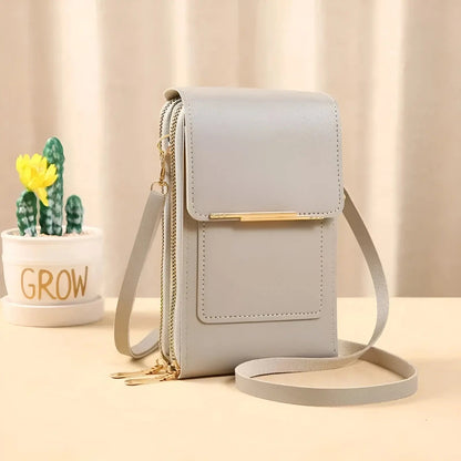 Soft Leather Crossbody Shoulder Bag RFID Blocking Water Resistant
