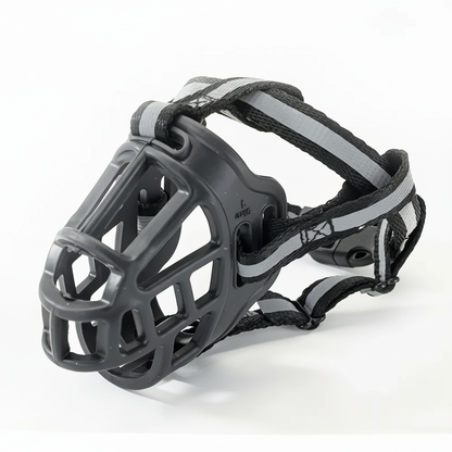 Soft Mesh Dog Muzzle Adjustable Breathable Anti Bite Bark Control Safety Training Pet Head Cover