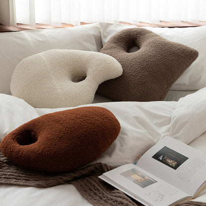 Soft Pebble Throw Cushion Plush Decorative Pillow